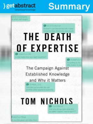cover image of The Death of Expertise (Summary)
